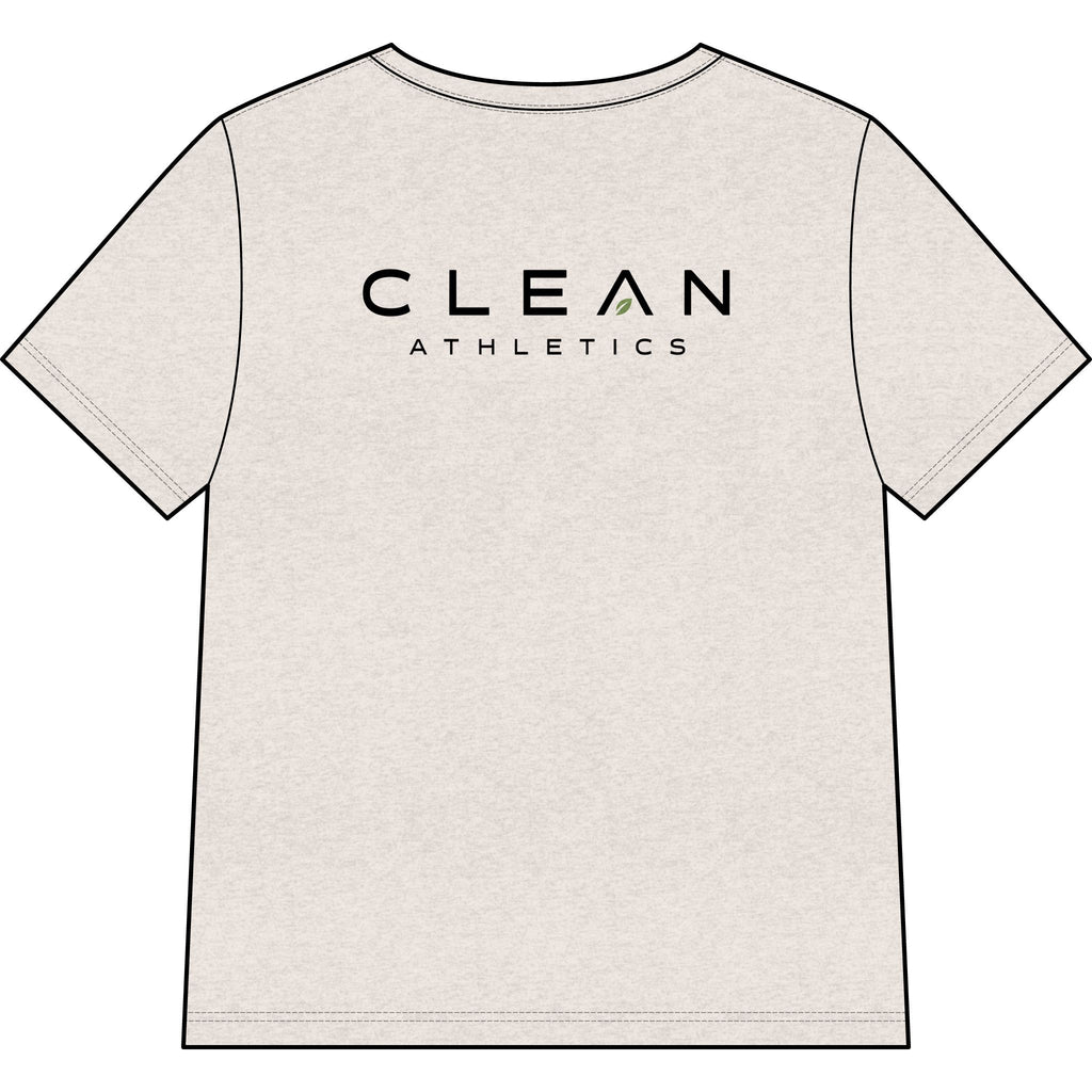 Clean Athletics™ Women’s Relaxed V-Neck Motto Tee