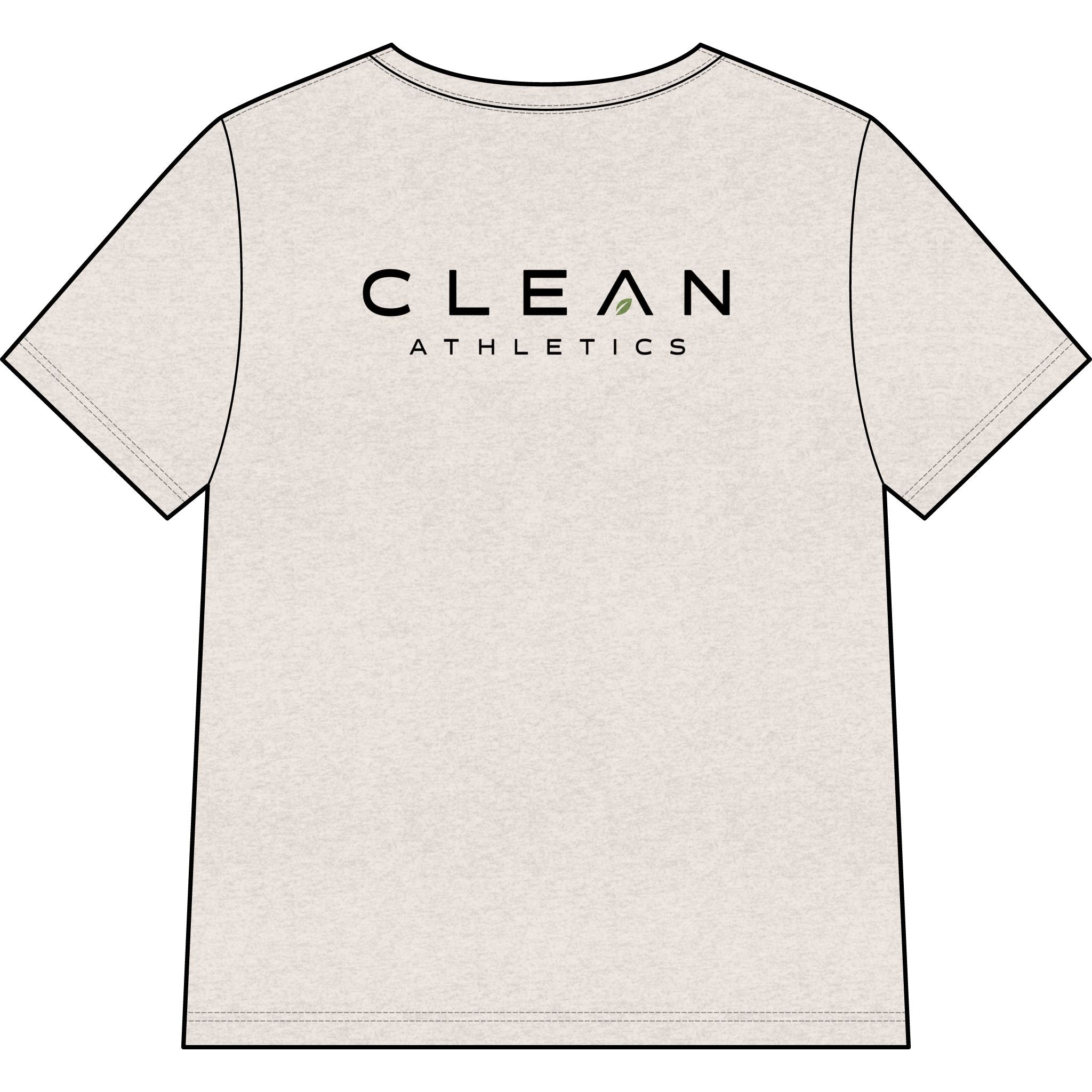 Clean Athletics™ Women’s Relaxed V-Neck Motto Tee