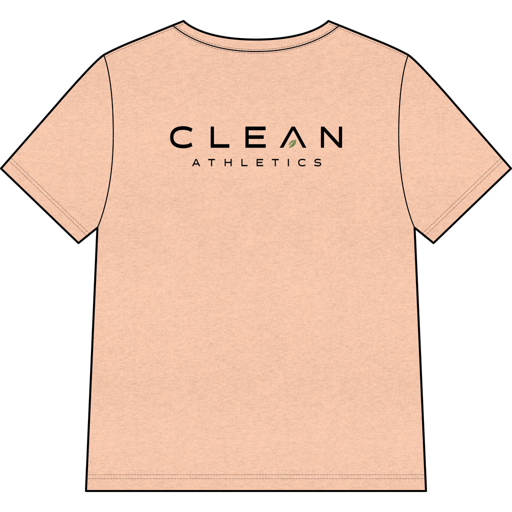 Clean Athletics™ Women’s Relaxed V-Neck Motto Tee