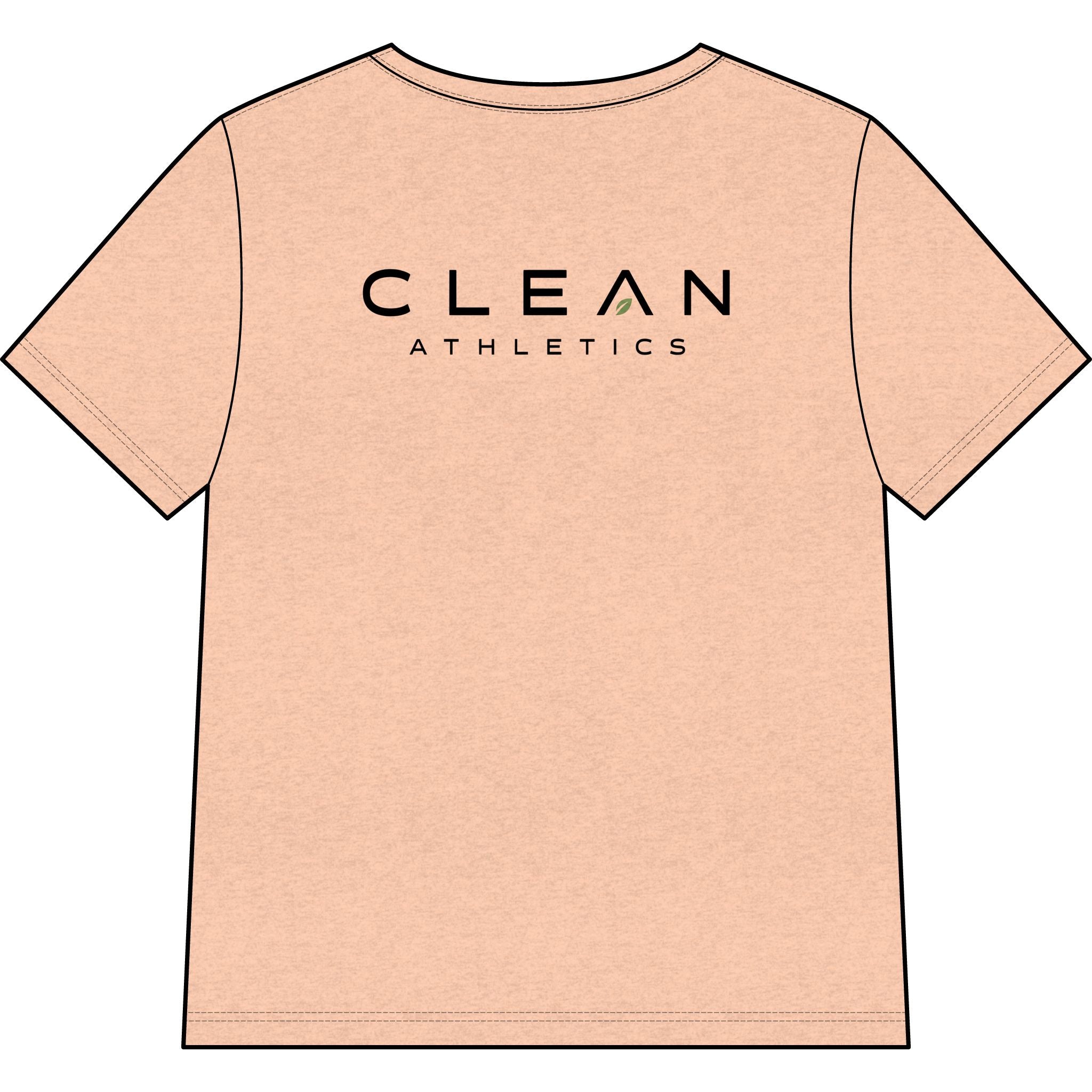 Clean Athletics™ Women’s Relaxed V-Neck Motto Tee