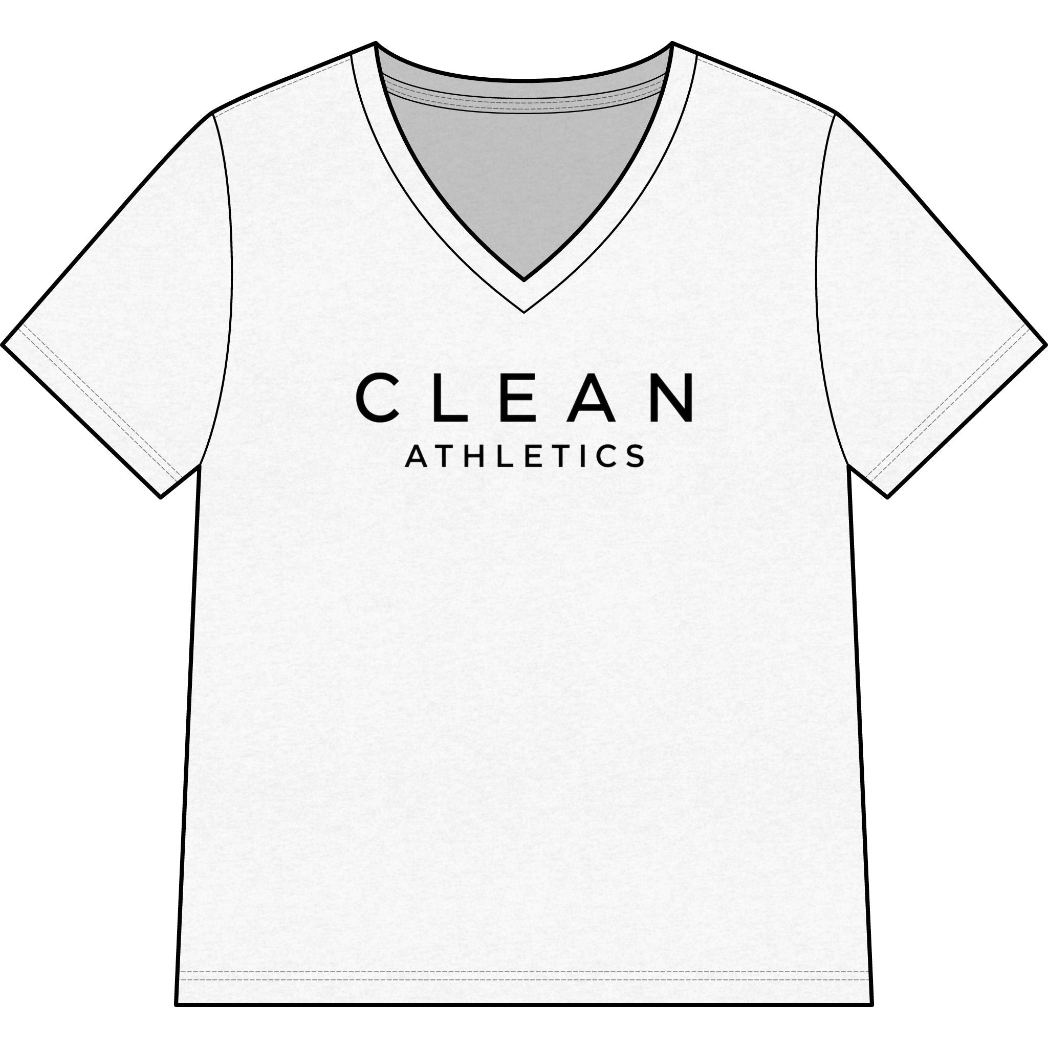 Clean Athletics™ Women’s Relaxed V-Neck Tee 03