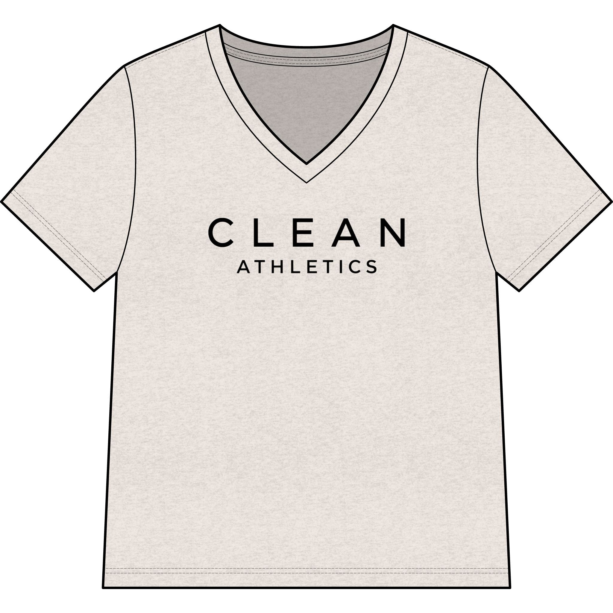 Clean Athletics™ Women’s Relaxed V-Neck Tee 03