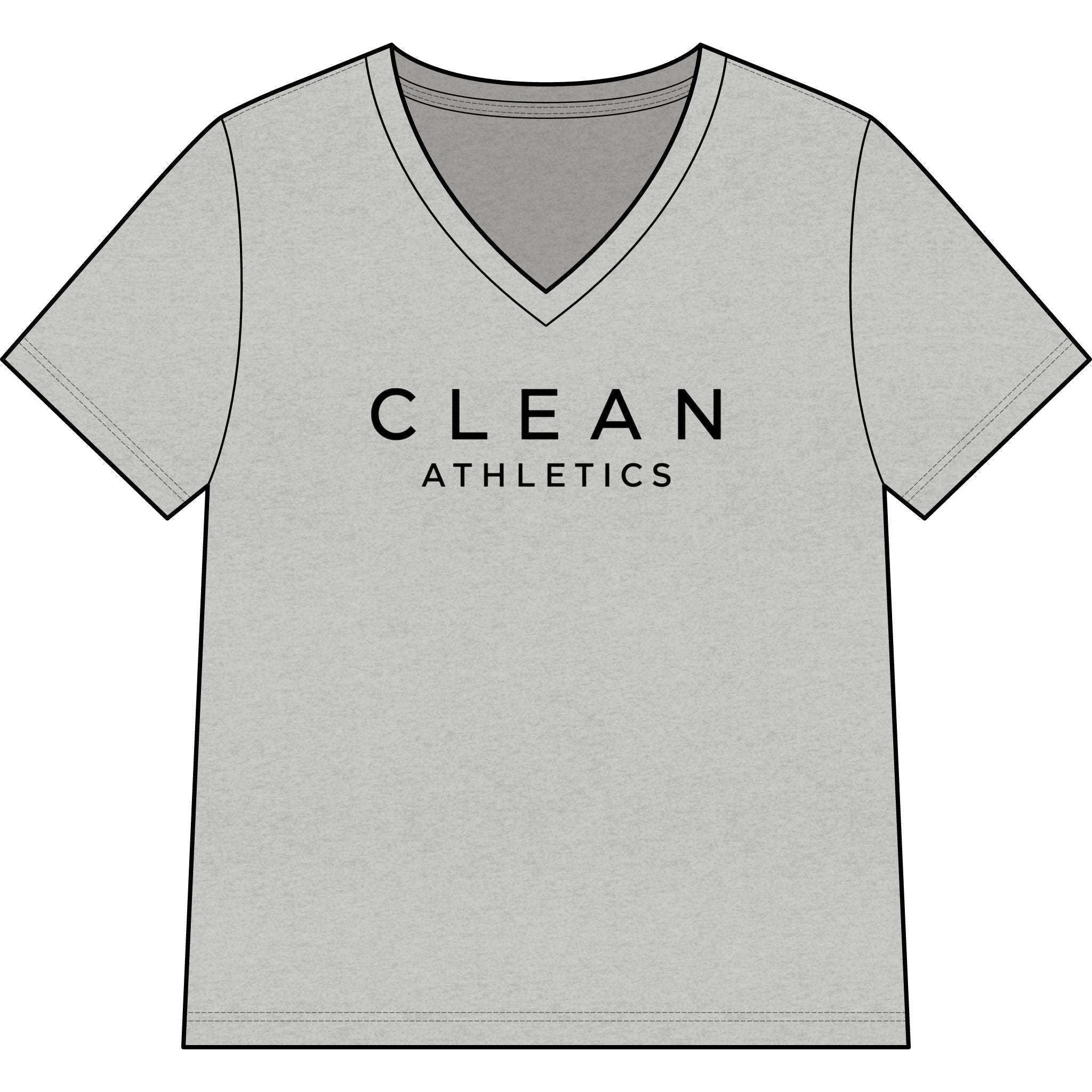 Clean Athletics™ Women’s Relaxed V-Neck Tee 03