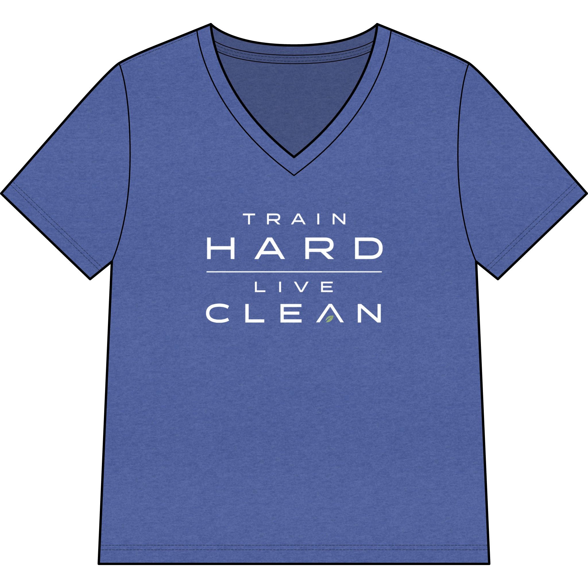 Clean Athletics™ Women’s Relaxed V-Neck Motto Tee
