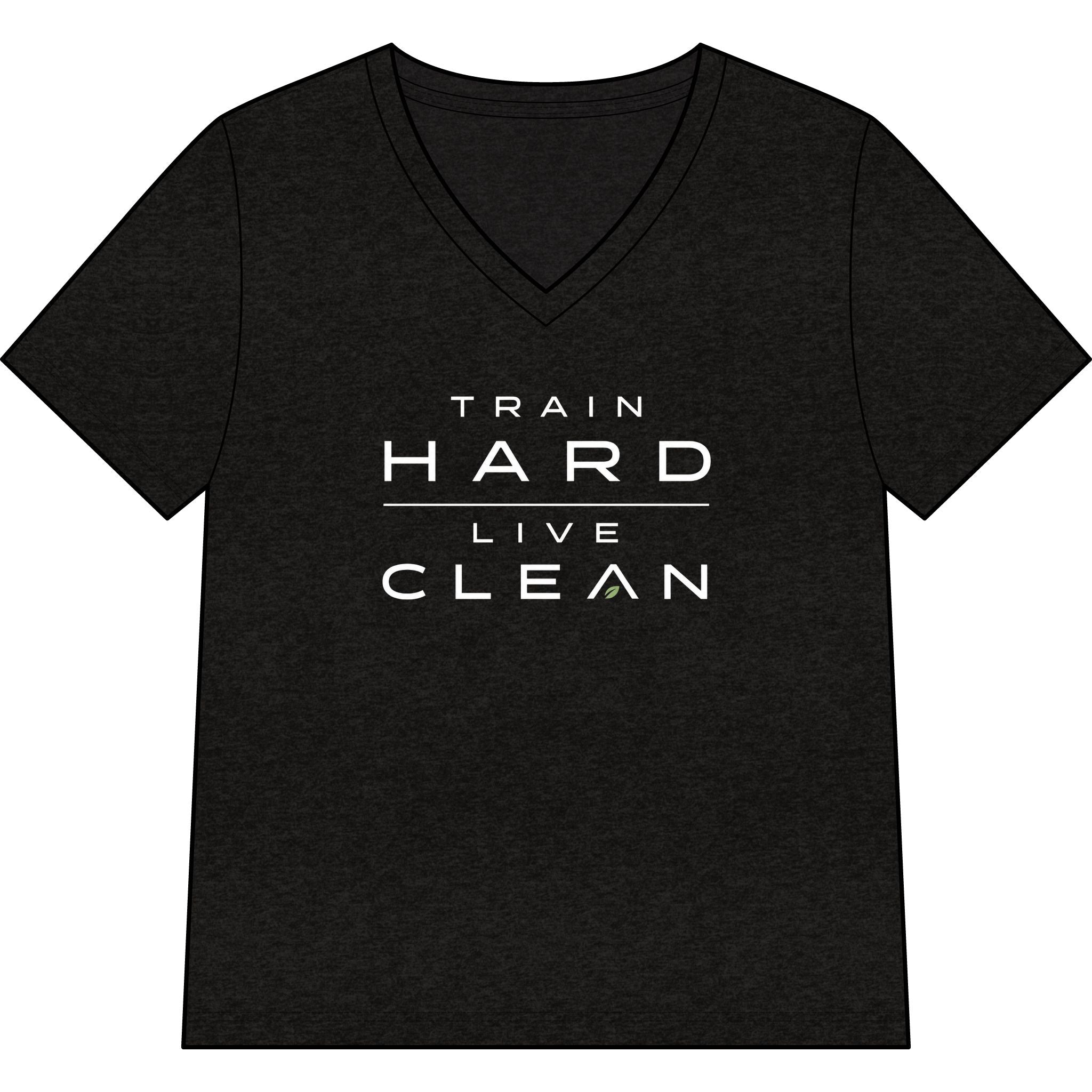 Clean Athletics™ Women’s Relaxed V-Neck Motto Tee