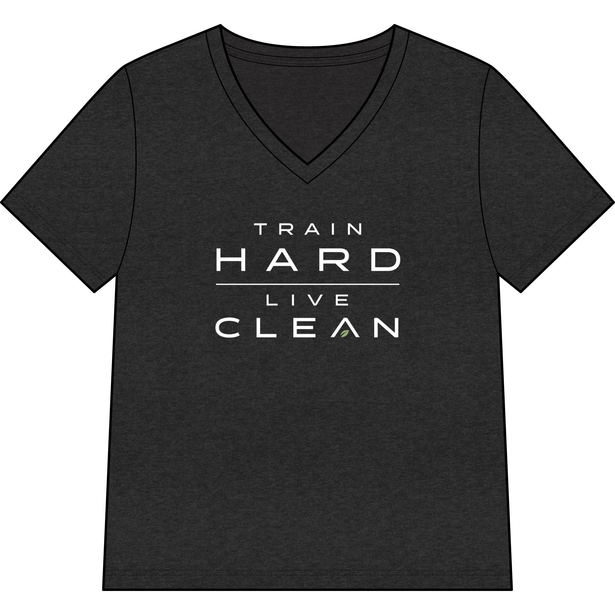 Clean Athletics™ Women’s Relaxed V-Neck Motto Tee
