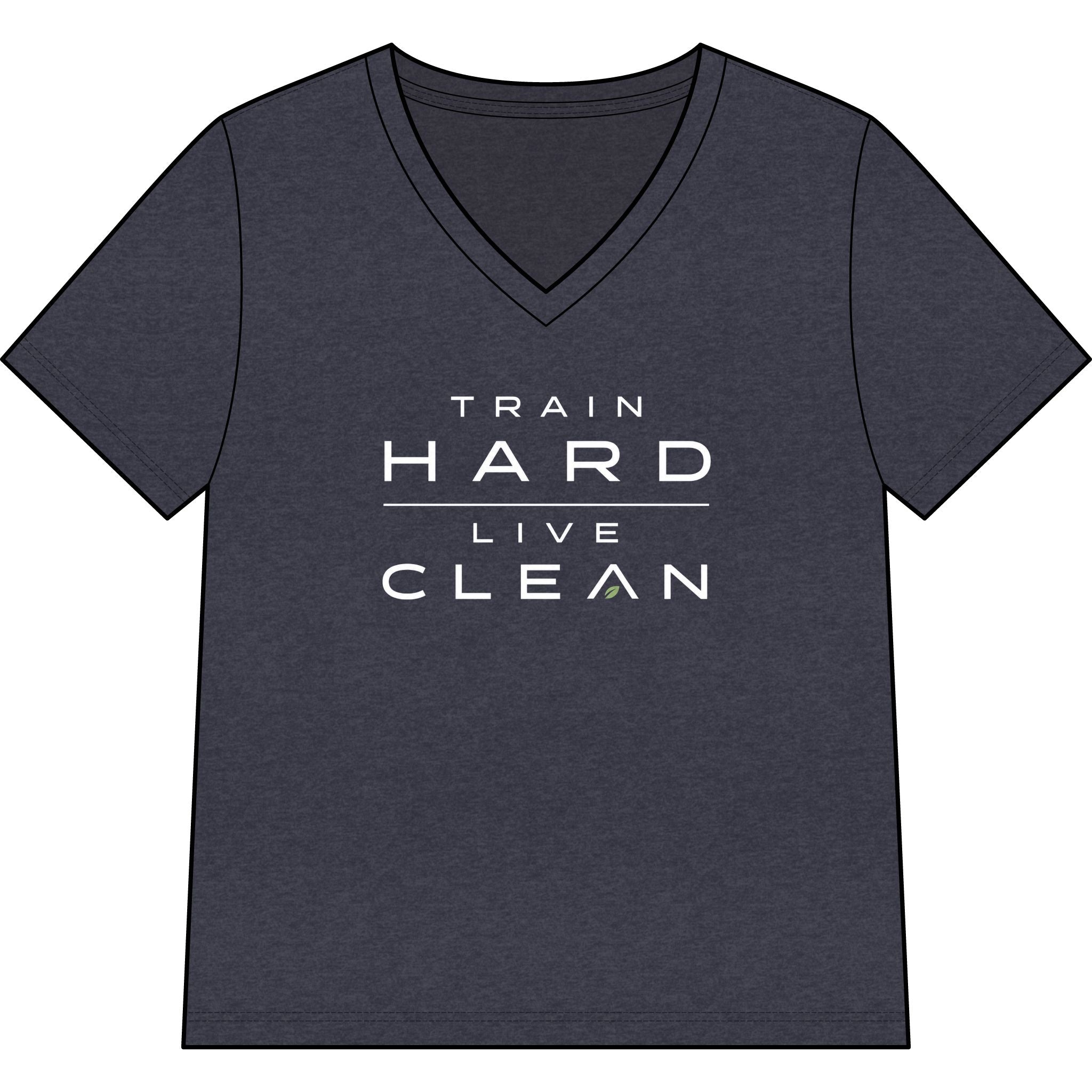 Clean Athletics™ Women’s Relaxed V-Neck Motto Tee
