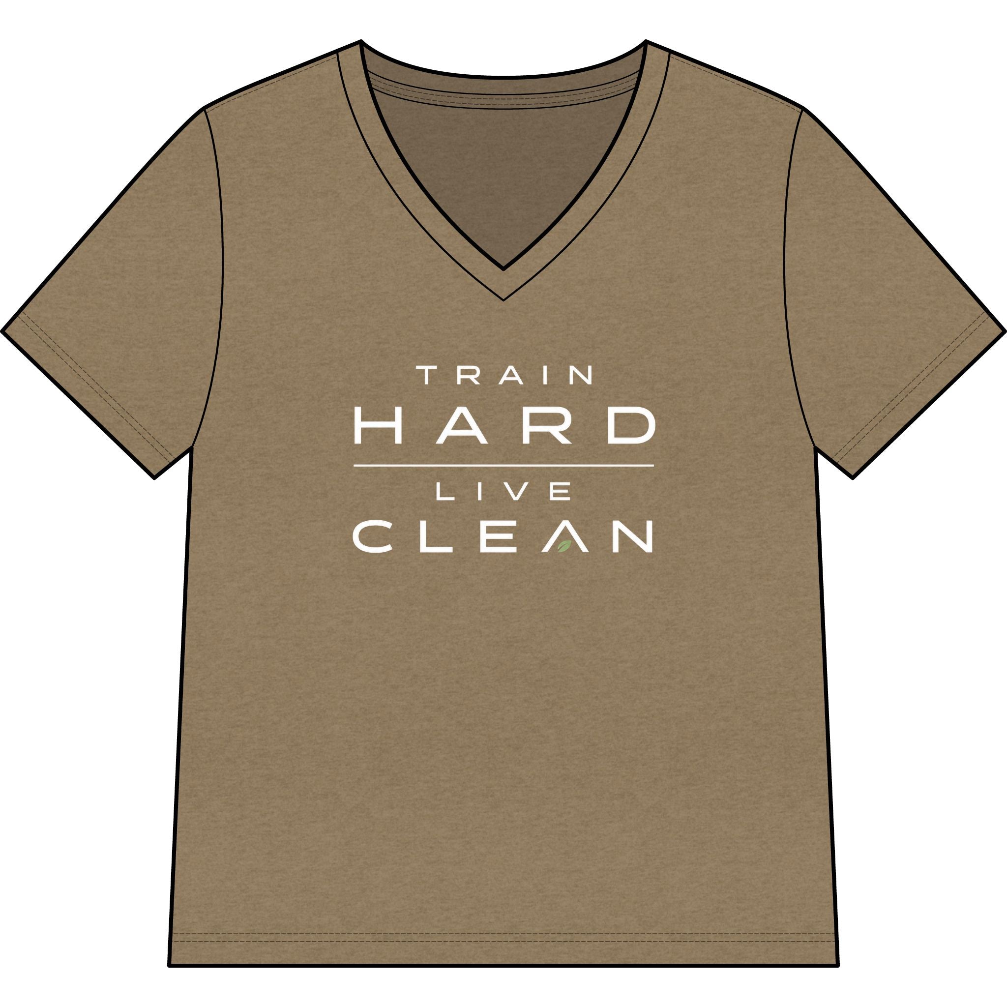 Clean Athletics™ Women’s Relaxed V-Neck Motto Tee