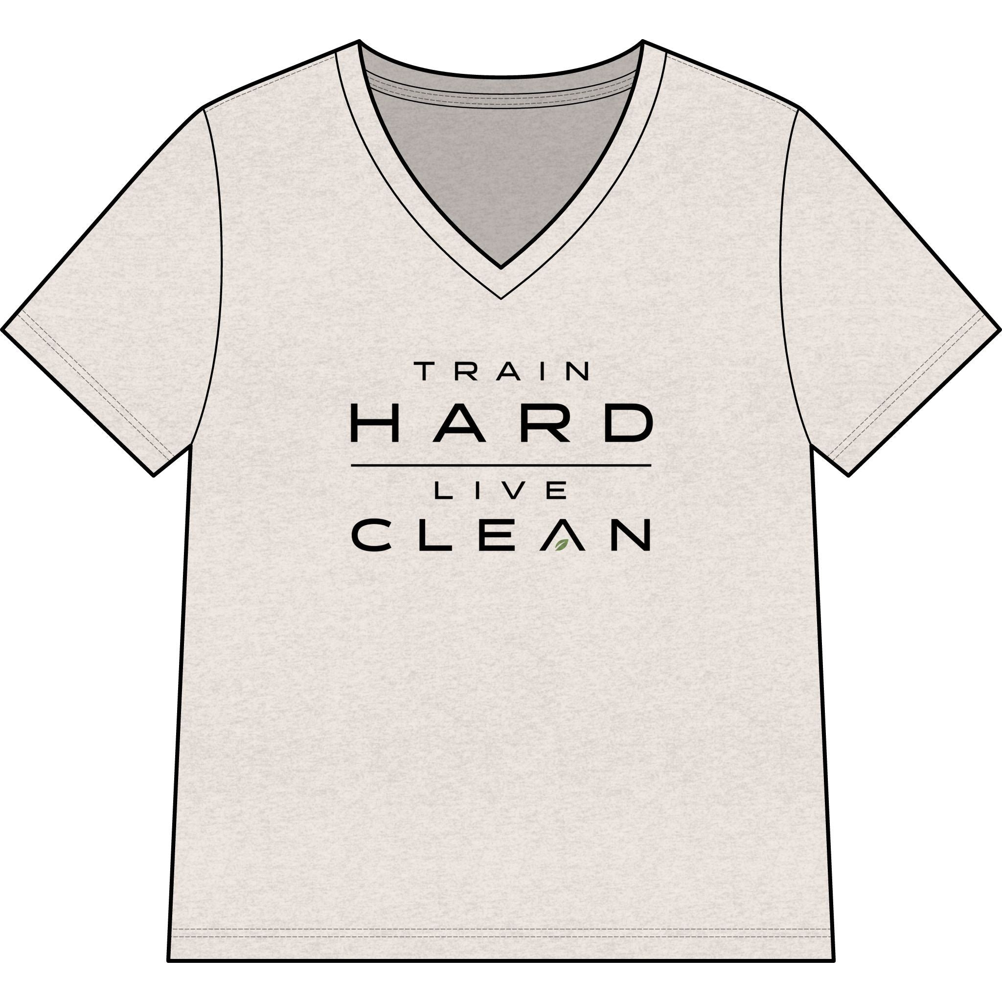 Clean Athletics™ Women’s Relaxed V-Neck Motto Tee