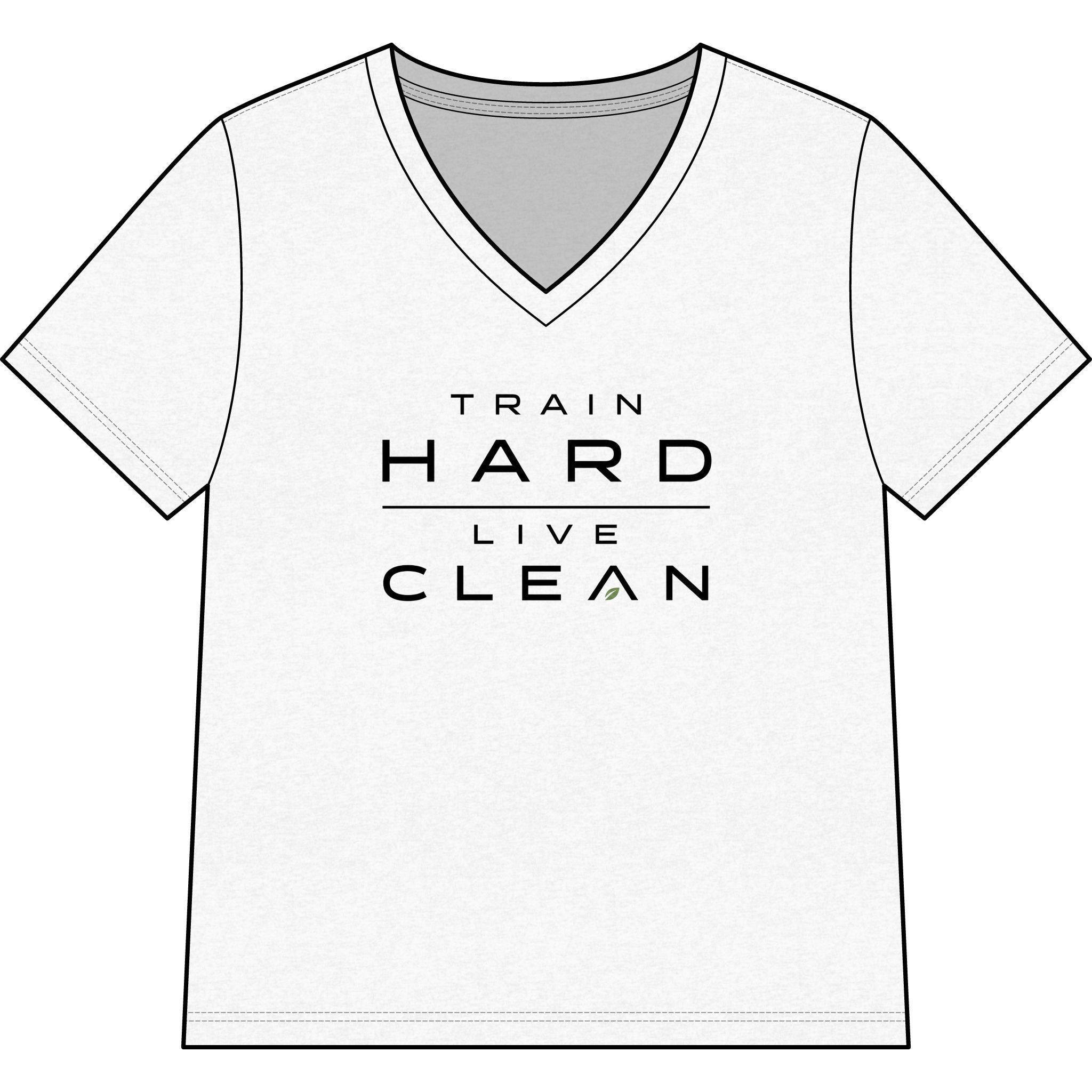 Clean Athletics™ Women’s Relaxed V-Neck Motto Tee
