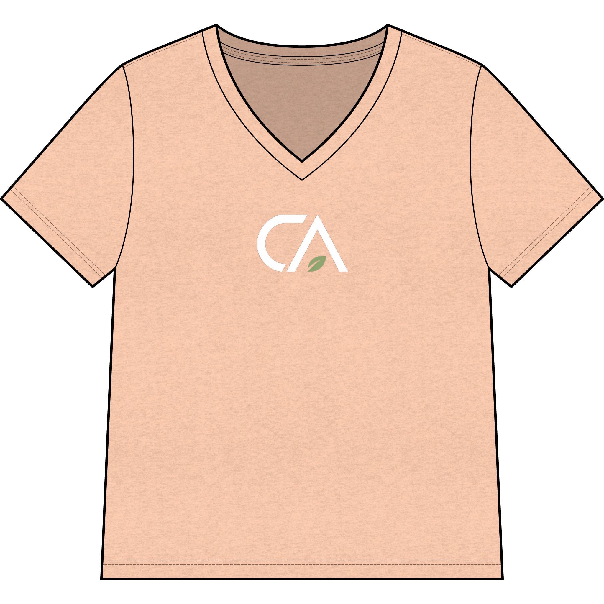 Clean Athletics™ Women’s Relaxed V-Neck Tee 02