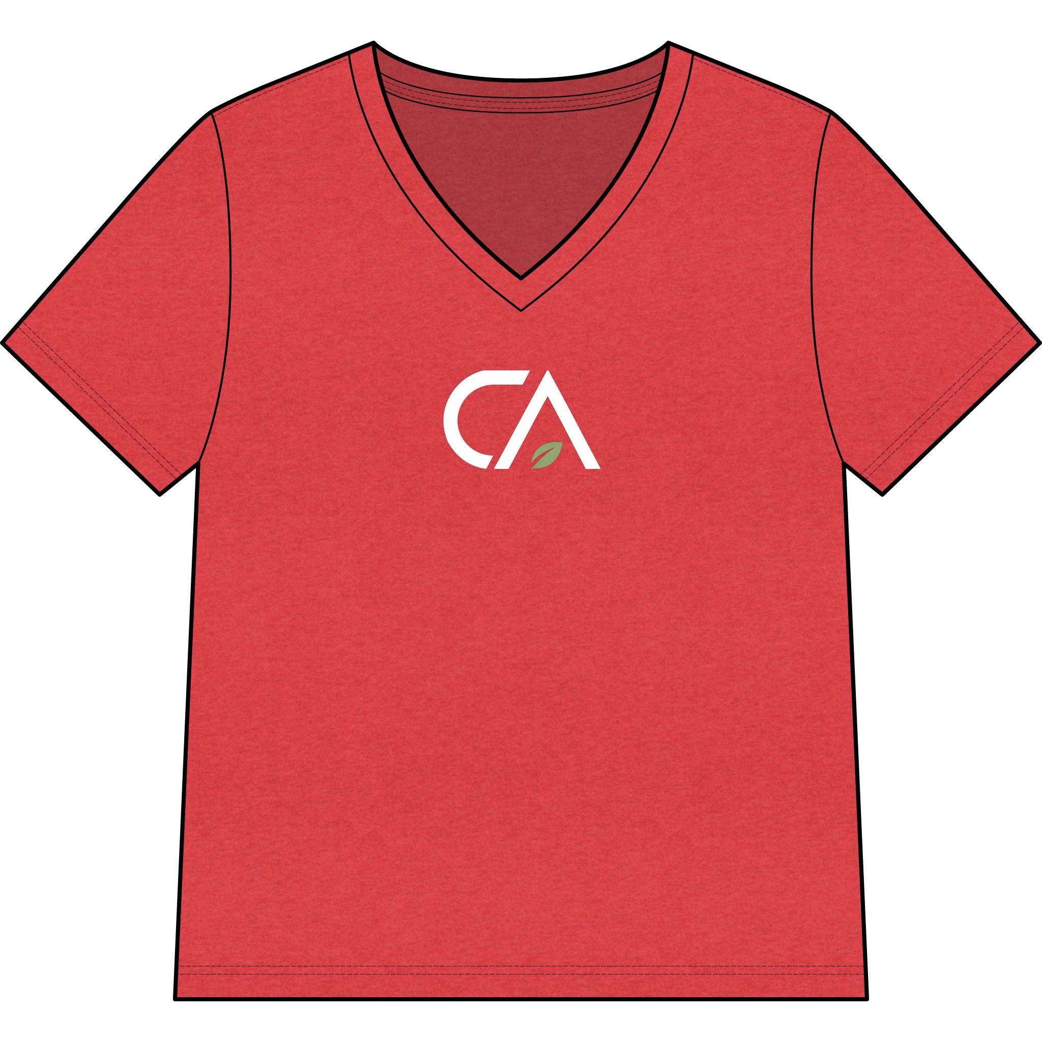 Clean Athletics™ Women’s Relaxed V-Neck Tee 02