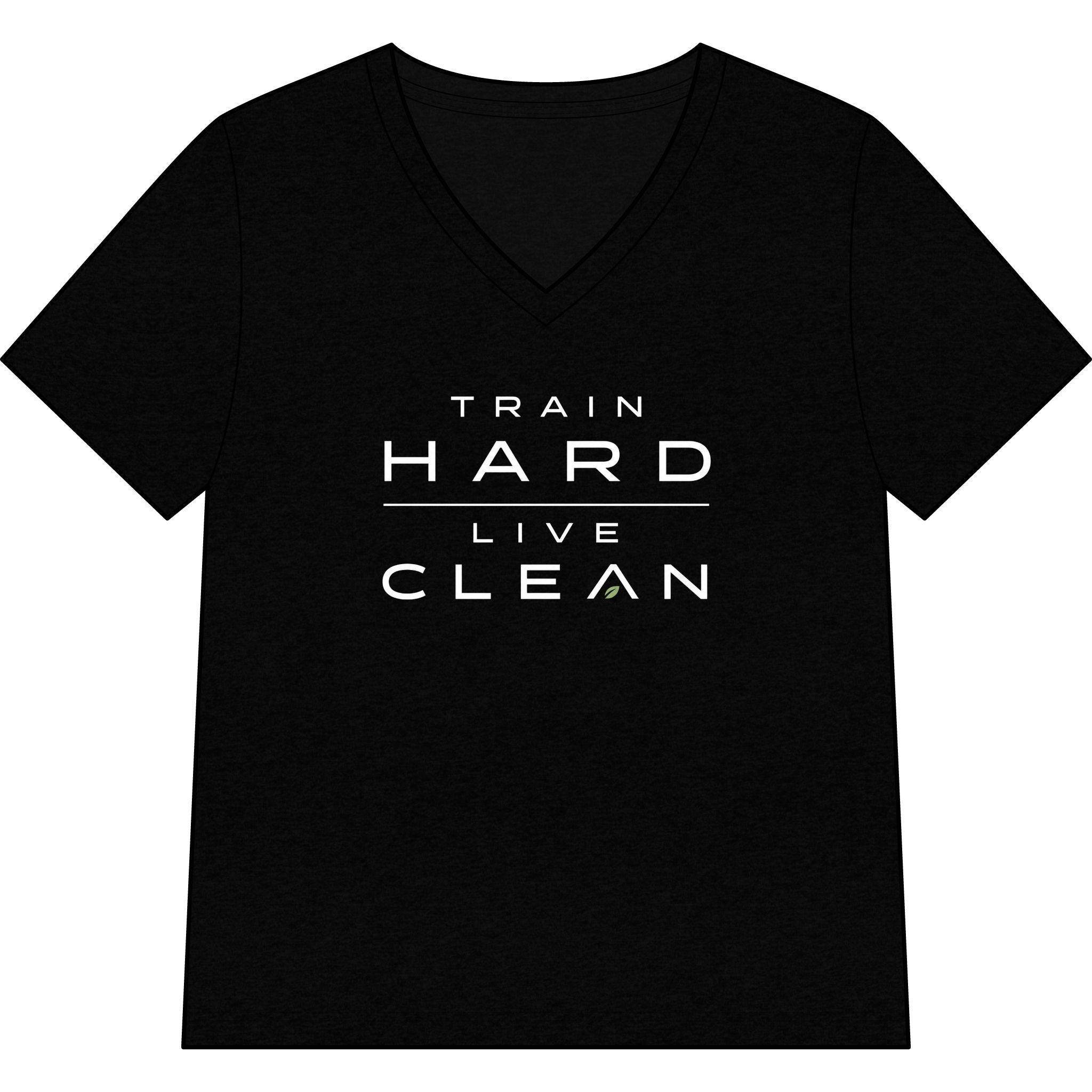 Clean Athletics™ Women’s Relaxed V-Neck Motto Tee