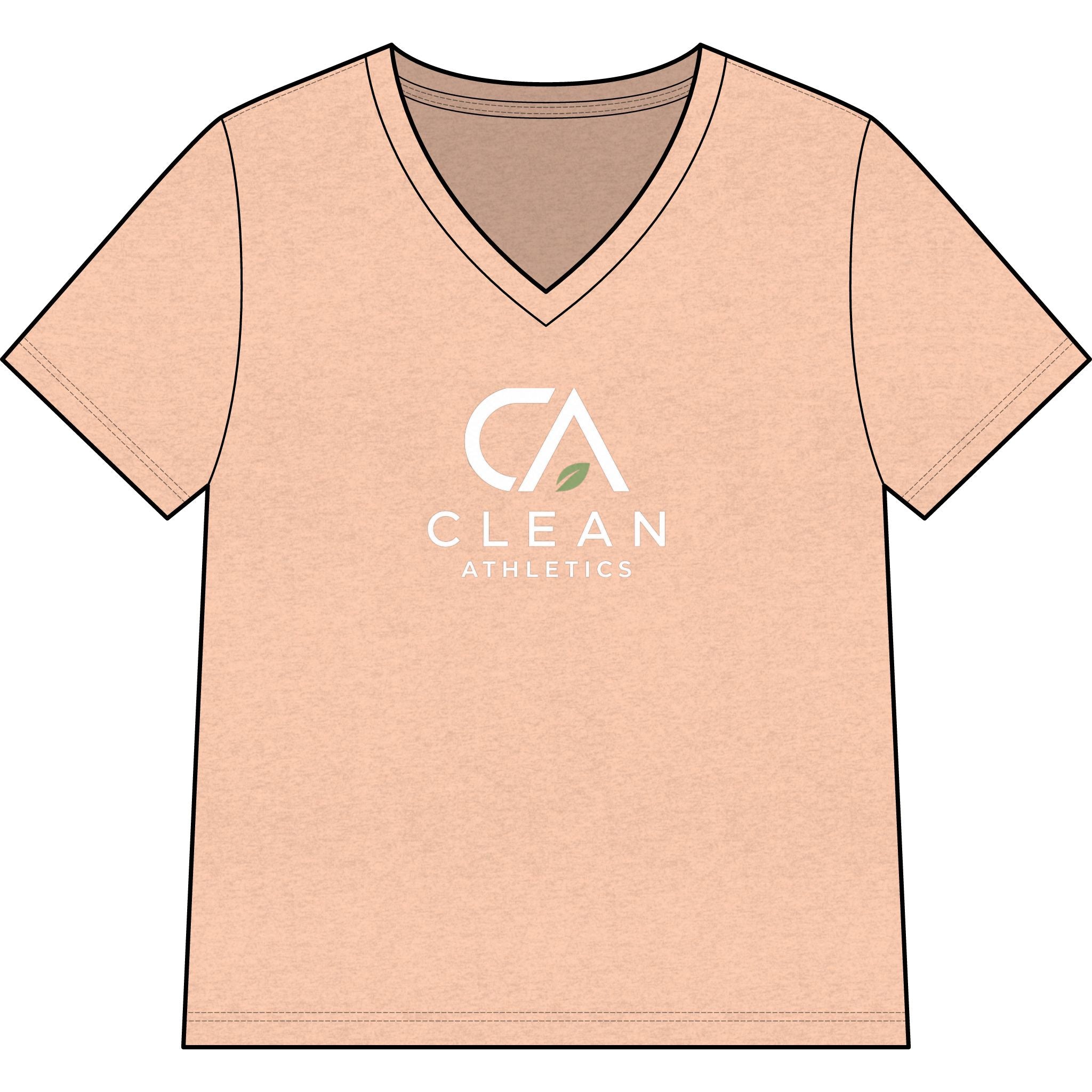 Clean Athletics™ Women’s Relaxed V-Neck Tee