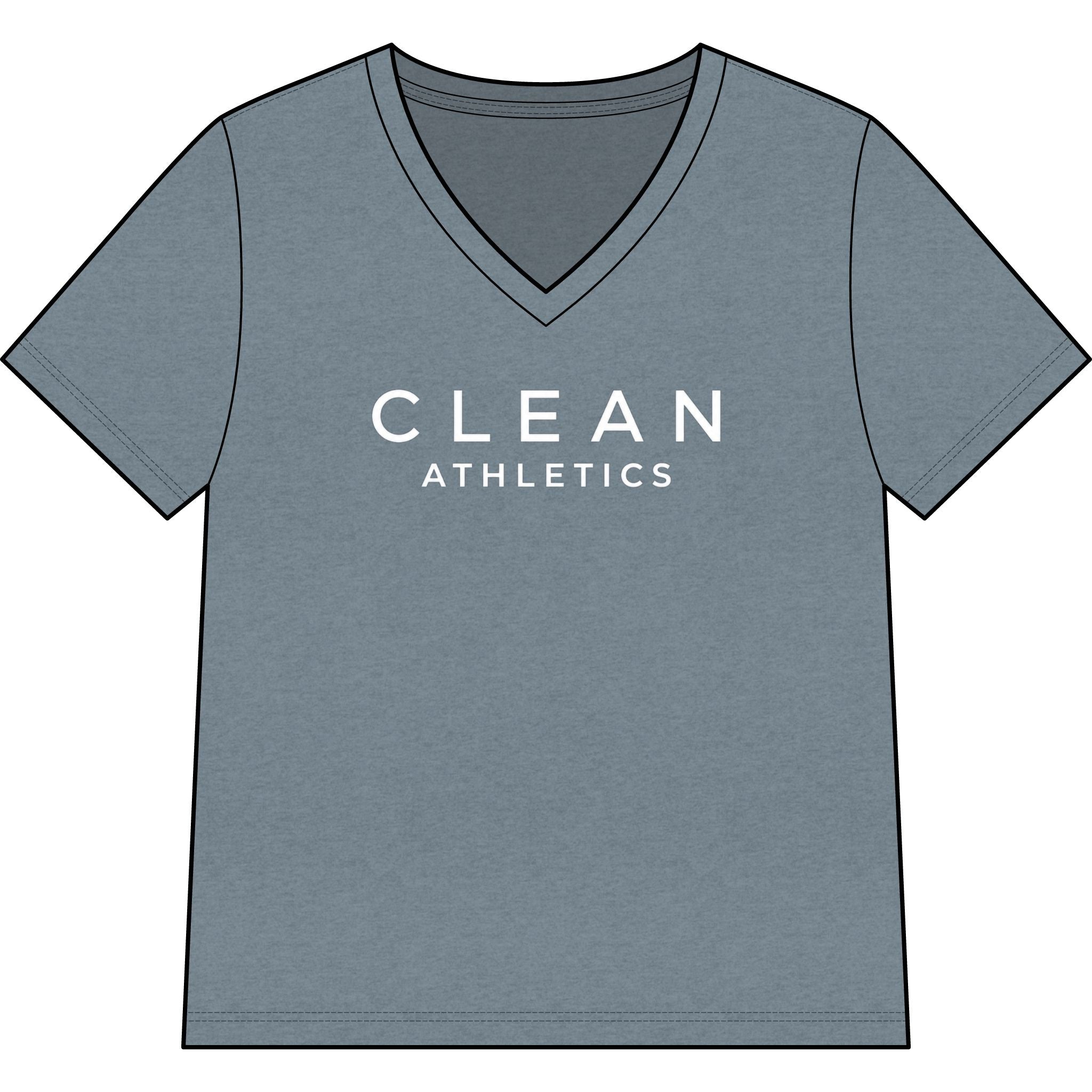 Clean Athletics™ Women’s Relaxed V-Neck Tee 03