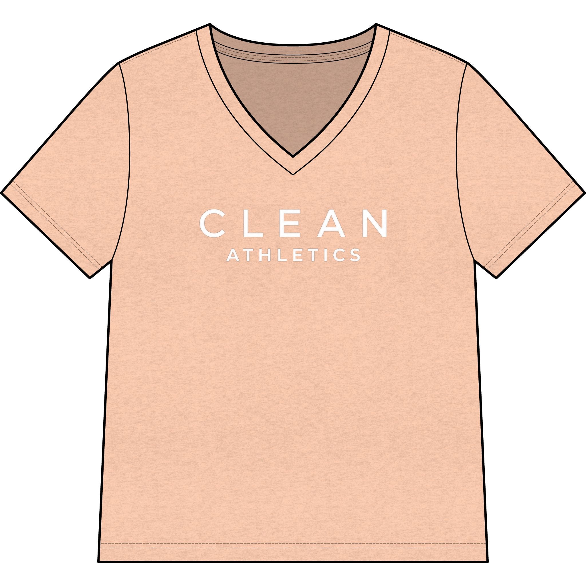 Clean Athletics™ Women’s Relaxed V-Neck Tee 03