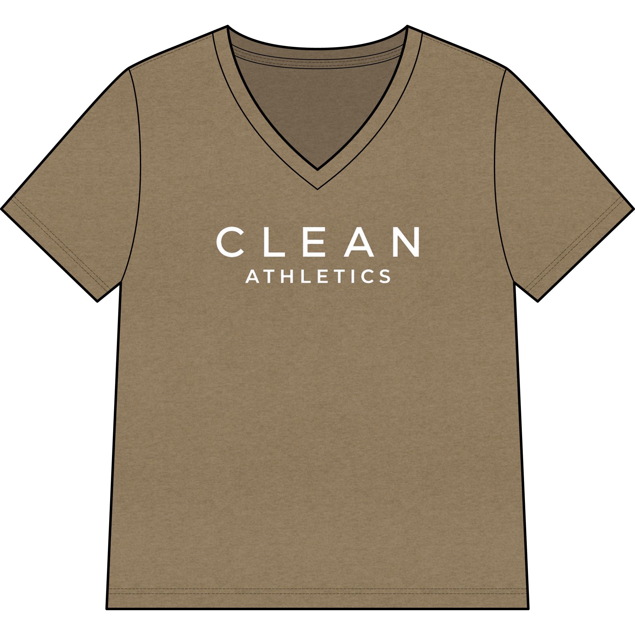 Clean Athletics™ Women’s Relaxed V-Neck Tee 03