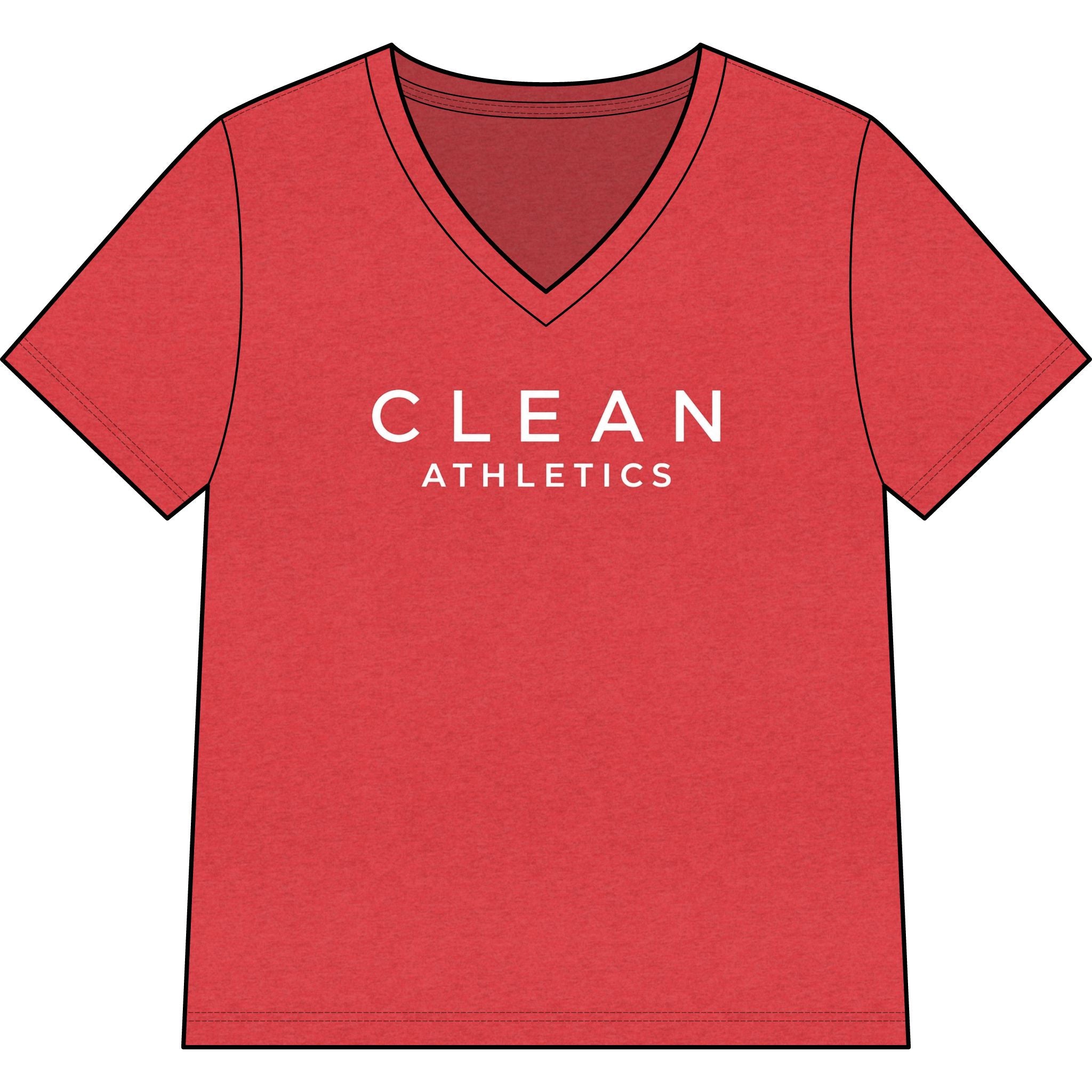 Clean Athletics™ Women’s Relaxed V-Neck Tee 03