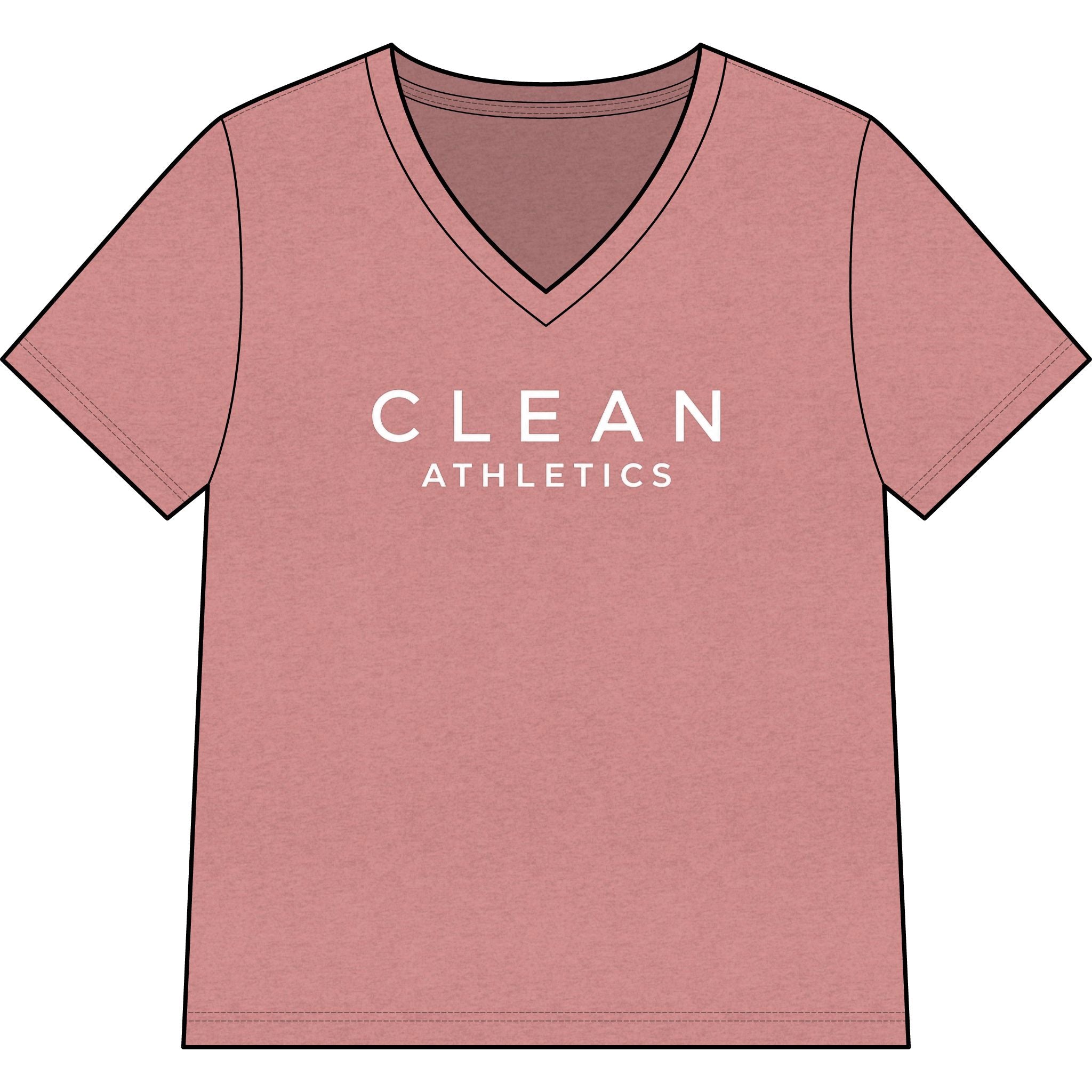 Clean Athletics™ Women’s Relaxed V-Neck Tee 03